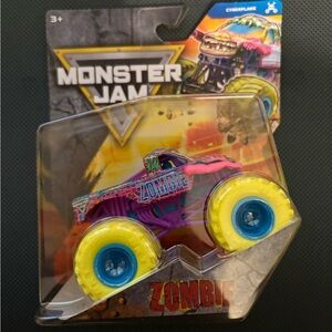 Zombie Mini Monster Truck Toy - Purple & Yellow